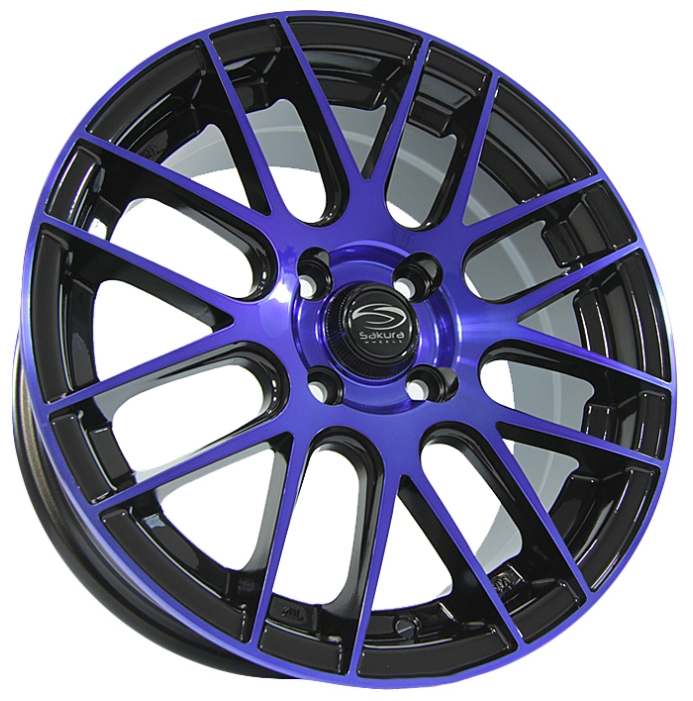 купить Sakura Wheels 100 D73.1 ET35 Черный с синим