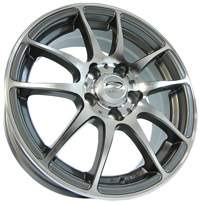 купить Sakura Wheels 100 D73.1 ET35 Серый с полировкой