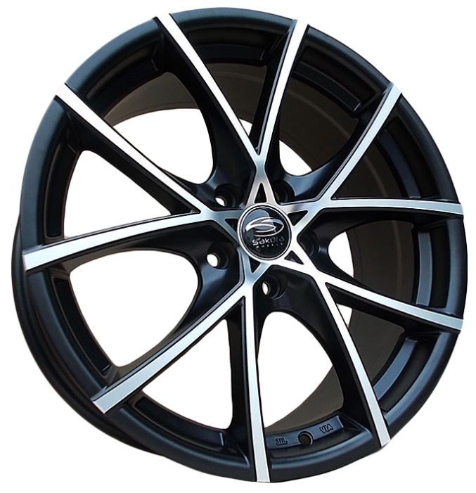 купить Sakura Wheels 100 D73.1 ET40 Черный с полировкой