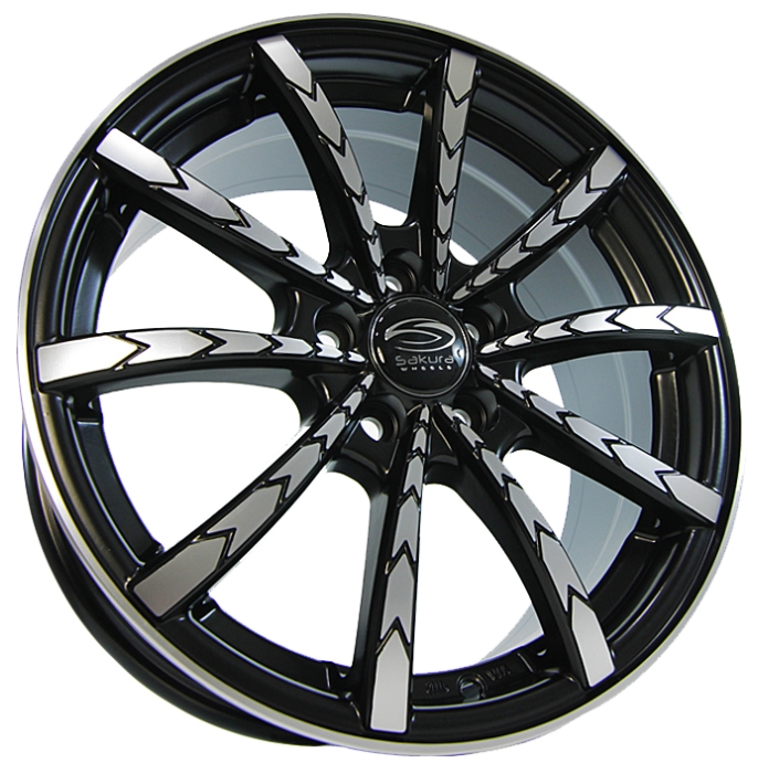 купить Sakura Wheels 4.3 D73.1 ET35 Черный с полировкой