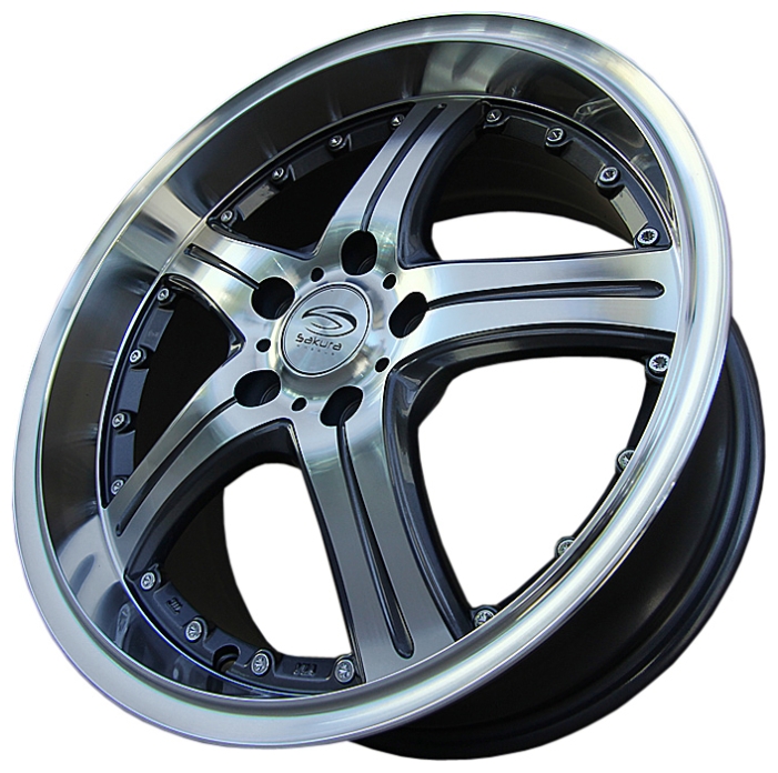 купить Sakura Wheels 4.3 D73.1 ET42 Серый с полировкой